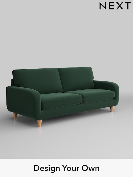 Plush Velvet Easy Clean/Bottle Green Camden (440376) | £1,099