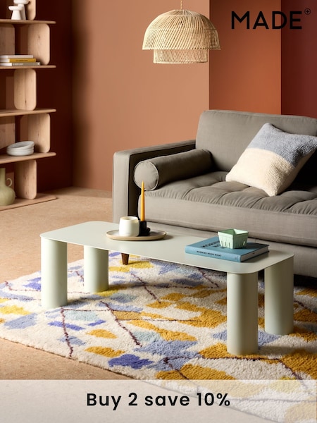 MADE.COM Green Otis Metal Coffee Table (440465) | £249
