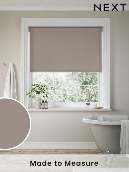 Dolphin Grey Echo Made to Measure Blackout Roller Blind (441142) | £57