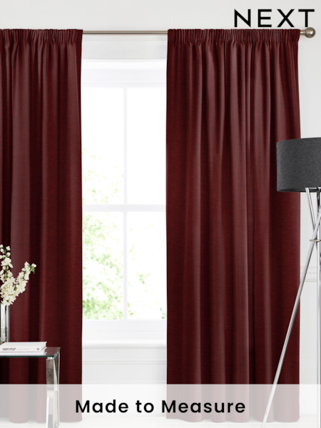 Merlot Red Burgundy Soho Made To Measure Curtains (441385) | £100