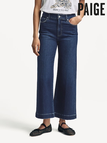 Paige Anessa High Waisted Wide Leg Jeans (441610) | £275