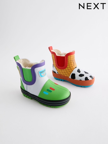 Ochre Yellow Toy Story Warm Lined Ankle Wellies (441653) | £19 - £22