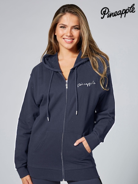 Pineapple Grey Stripe Panel Zip Hoodie (442306) | £36