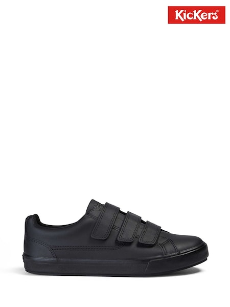 Kickers Black Tovni Hook and Loop Trainers (442889) | £60