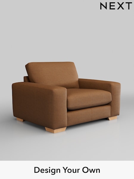 Antiqued Leather/Light Tan Brown Houghton Leather Deep Sit (443486) | £1,675