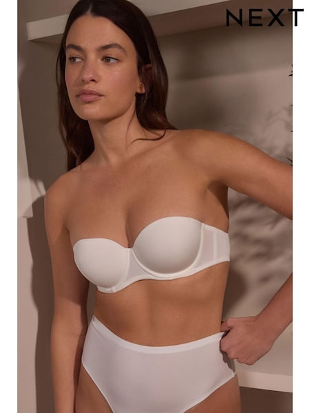 White Push Up Strapless Multiway Bra A-E (443627) | £15