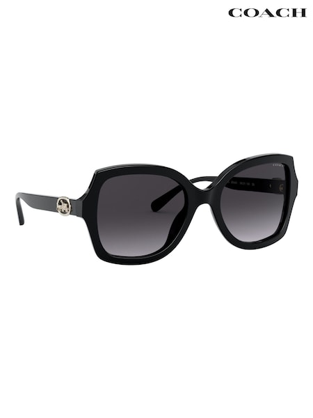 COACH Black 0HC8295 Sunglasses (444018) | £139
