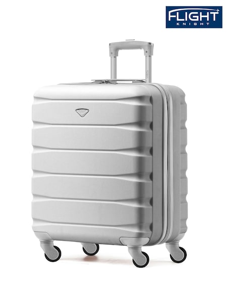 Flight Knight 56x45x25cm EasyJet Overhead 4 Wheel ABS Hard Case Cabin Carry On Hand Luggage (444147) | £50
