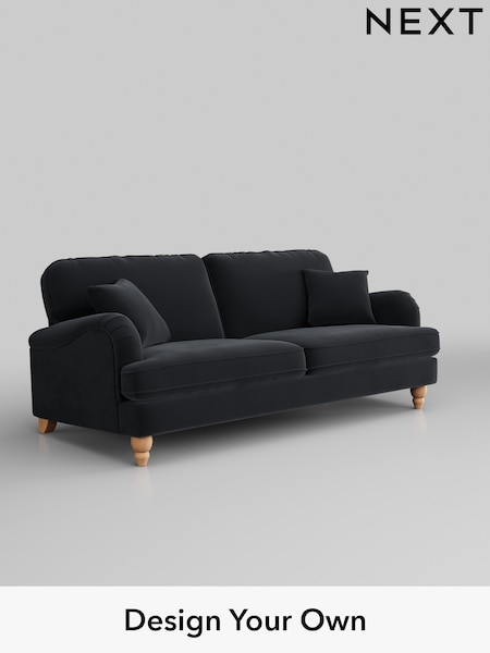 Plush Velvet Easy Clean/Charcoal Grey Lilly Ii (445018) | £1,050