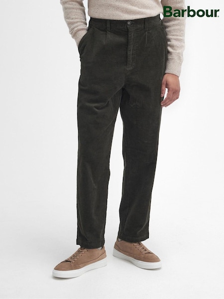 Barbour® Green Relaxed Fit Stretch Cord Trousers (445428) | £50