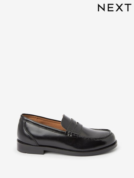 Black Leather Loafers (447307) | £32 - £40