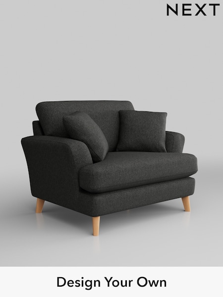 Tweedy Blend Easy Clean/Charcoal Grey Conway Relaxed Sit (448170) | £875