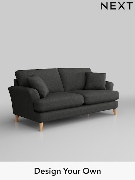Tweedy Blend Easy Clean/Charcoal Grey Conway Relaxed Sit (448170) | £1,250