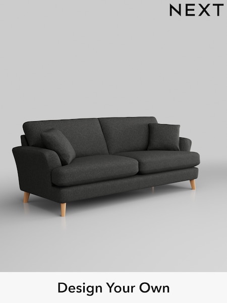 Tweedy Blend Easy Clean/Charcoal Grey Conway Relaxed Sit (448170) | £1,350