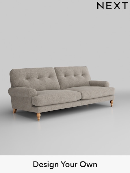Chunky Boucle Easy Clean/Dove Erin Buttoned Back Deep Sit (448766) | £1,375