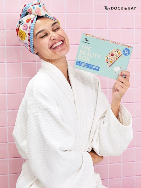 Dock & Bay Beauty Box Gift Box Hairwrap & Makeup Removers