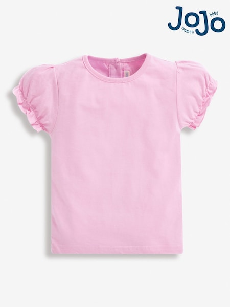 JoJo Maman Bébé Pink Pretty T-Shirt (449829) | £12
