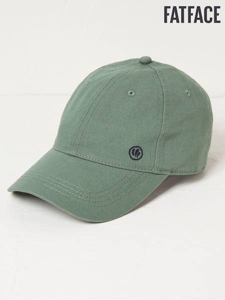 FatFace Green 100% Cotton Canvas Baseball Cap (450451) | £16