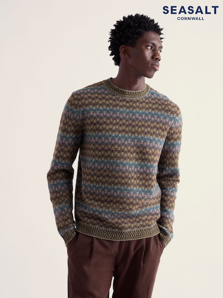 Brown - Regular Seasalt Cornwall Hevva Jumper
