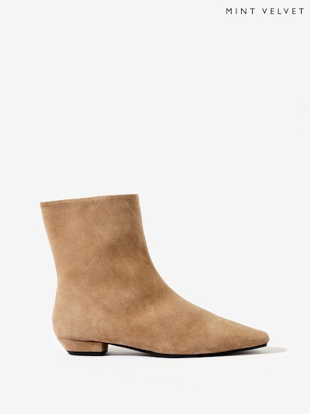 Natural - Mint Velvet Ellis Ankle Boots
