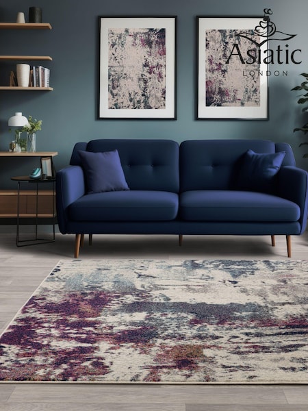 Asiatic Rugs Navy Blue Nova Abstract Rug (451220) | £82 - £148