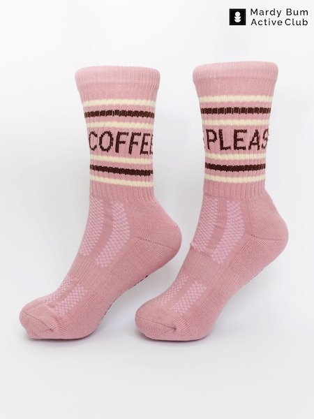 Pink - Mardy Bum Active Club Coffee Please Sports Socks