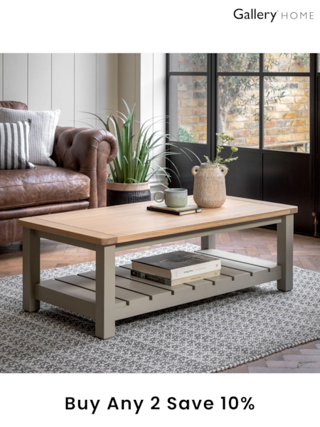 Gallery Home Prairie Cream Leroy Coffee Table (452648) | £382