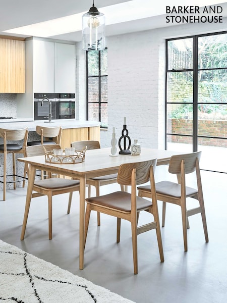 Barker and Stonehouse Brown Tatum Wood Dining Chair (452830) | £95