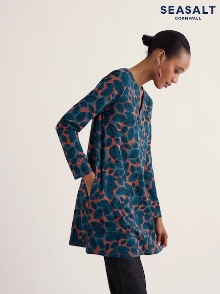 Orange - Seasalt Cornwall Wreathe Cotton Tunic