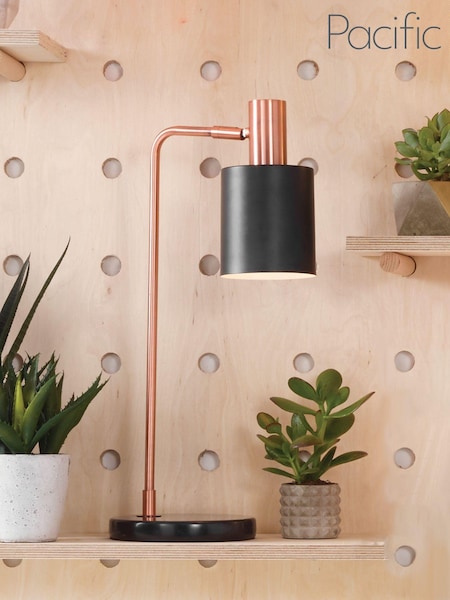Pacific Black Biba Metal Task Table Lamp (454769) | £80