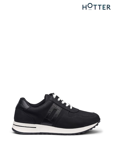 Black - Hotter Standard Fit Revival Lace-up Active Trainers