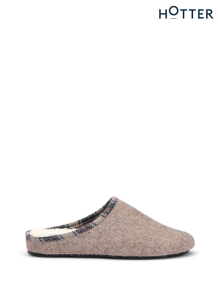 Brown - Regular Hotter Standard Fit Snooze Slip-on Slippers