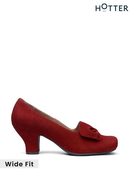 Red - Hotter Donna Slip On Formal Shoes