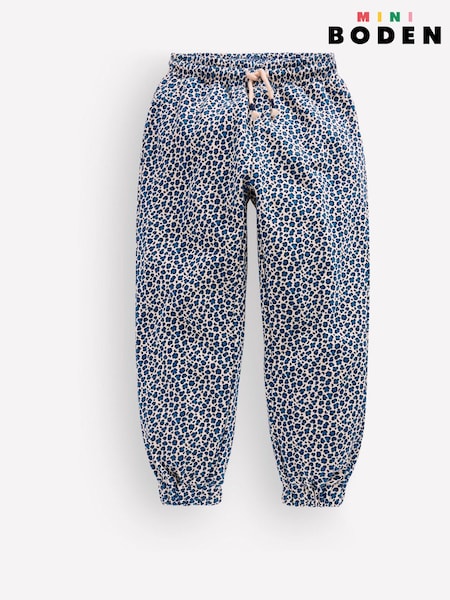 Blue - Boden Fun Printed Joggers
