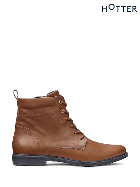 Brown - Hotter Surrey Ii Lace-up Zip Boots