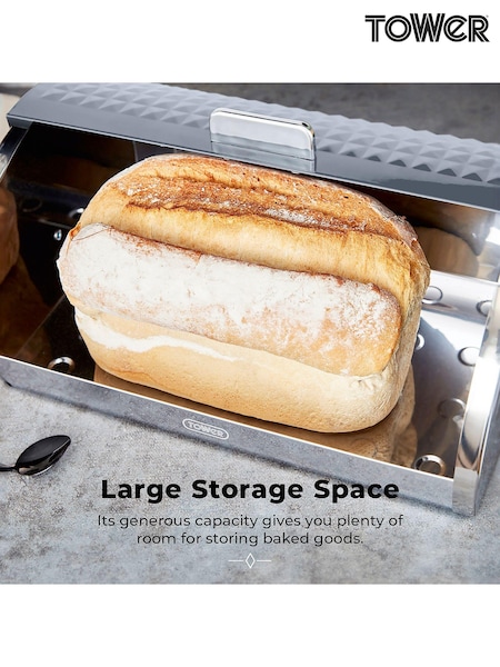 Tower Grey Solitaire Bread Bin (457342) | £38