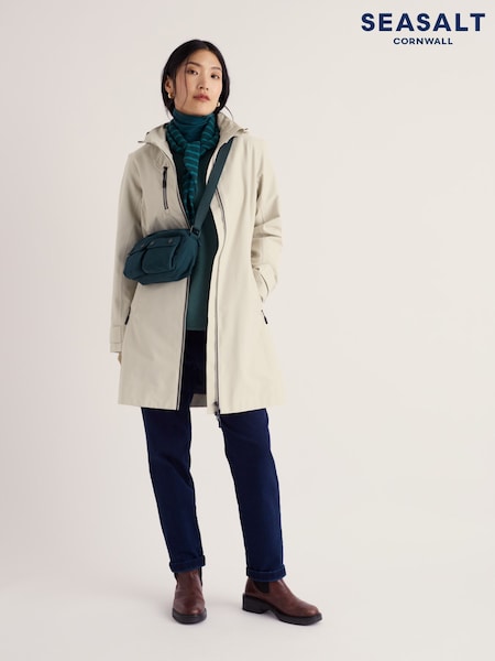 Mid Natural - Seasalt Cornwall Coverack Waterproof Coat