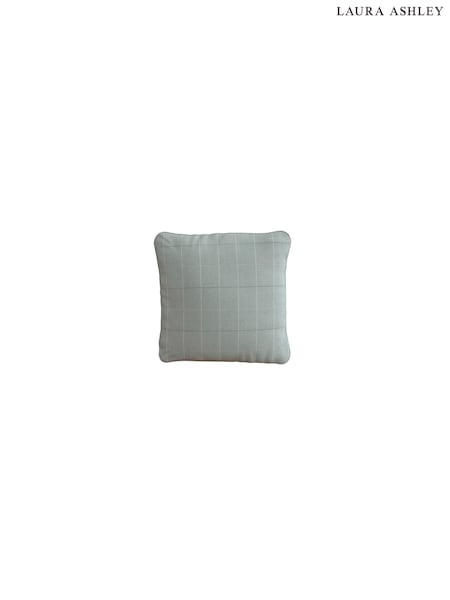 Carolyn Check/Duck Egg Upholstery Cushions By Laura Ashley (457639) | £55