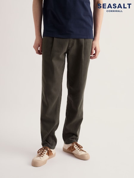 Green - Regular Seasalt Cornwall Helmsman Trousers