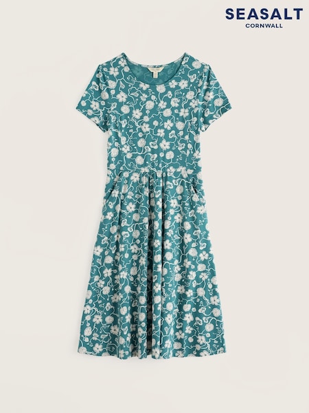 Blue - Seasalt Cornwall Short Sleeve April Dress