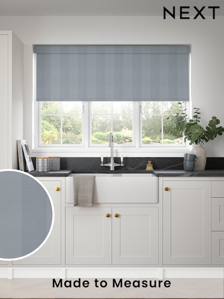 Dove Grey Tresco Made to Measure Blackout Roller Blind (458975) | £66