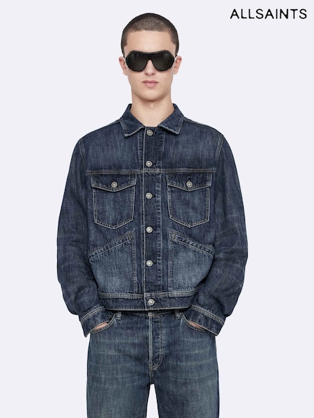 Blue - Regular Allsaints Regular Trucker Jacket