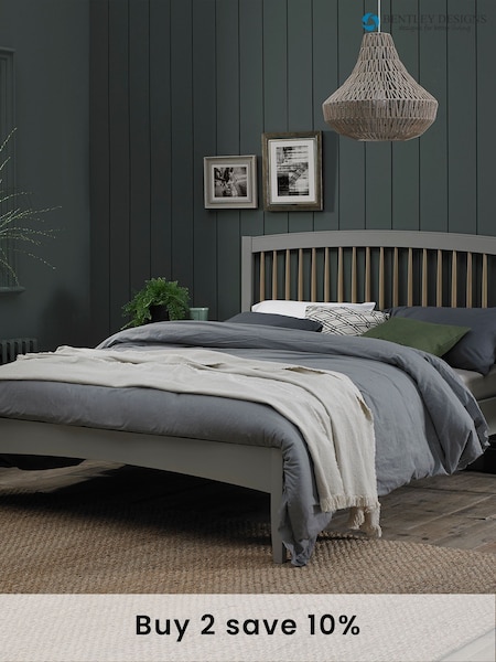 Bentley Designs Grey Whitby Bed (460622) | £530 - £560