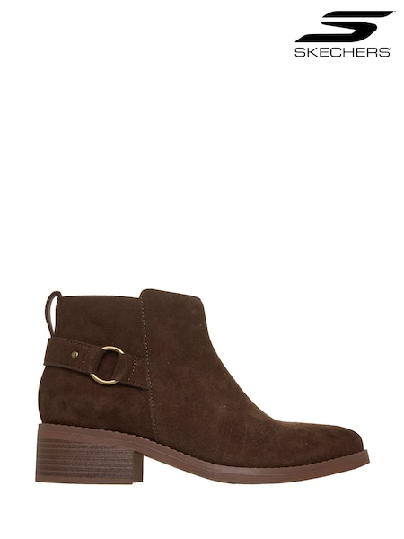 Chocolate Brown - Skechers Bobs Wander Luxe Boots