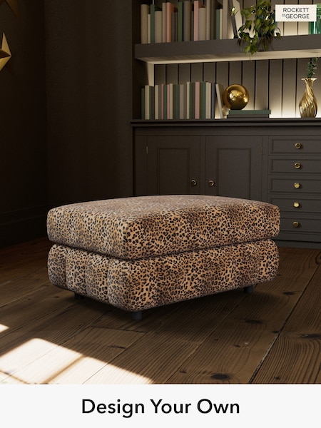 Leopard Love Velvet/Natural The Bowie By Rockett St George (461949) | £499