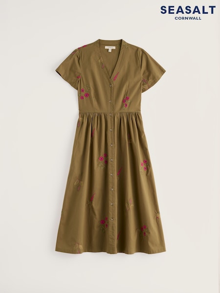 Green - Seasalt Cornwall Fowen Shirt Dress
