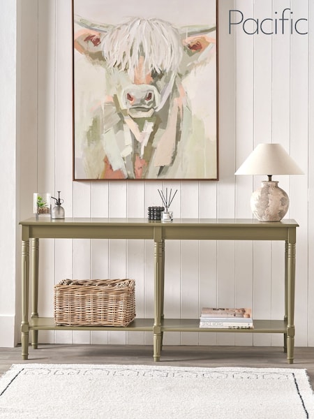 Pacific Pine Wood Large Console Table