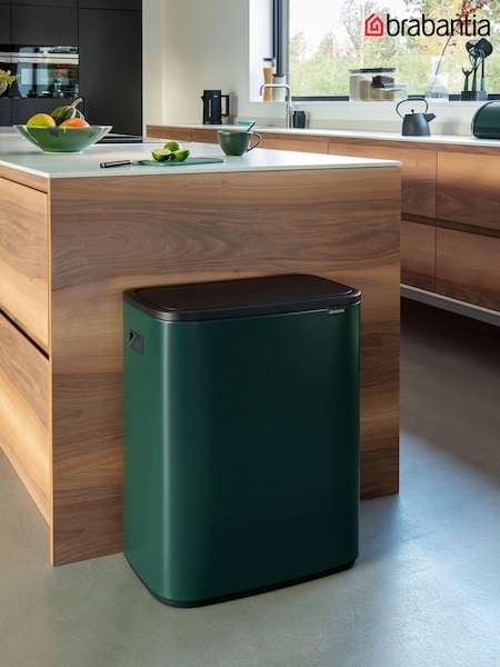 Brabantia Pine Green Bo Touch Double 30L Bin (463728) | £159