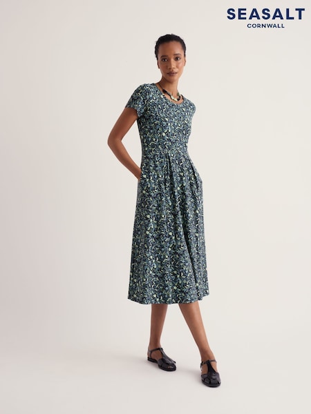 Blue - Seasalt Cornwall Short Sleeve Veronica Dress