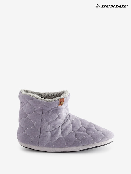 Dunlop Purple Quilted Bootee Mens Slippers (463941) | £24
